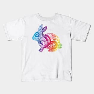 Rainbow Rabbit Kids T-Shirt